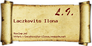 Laczkovits Ilona névjegykártya